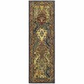 Safavieh 2 ft. - 3 in. x 20 ft. Runner- Traditional Heritage Multi And Burgundy Hand Tufted Rug HG911A-220